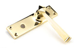 From The Anvil - Polished Brass Straight Lever Bathroom Set | Sku. 91971 | Trade Door Handles.