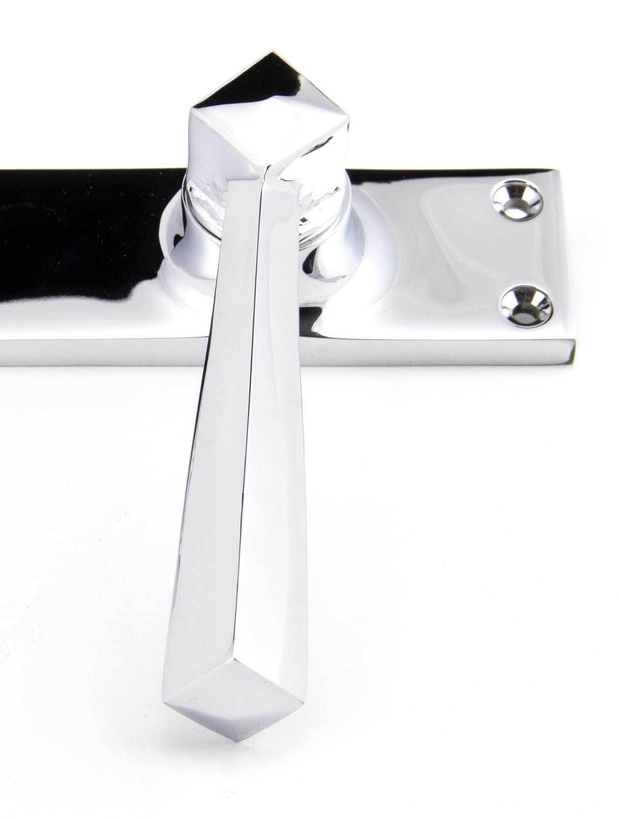 From The Anvil - Polished Chrome Straight Lever Bathroom Set | Sku. 91972 | Trade Door Handles.