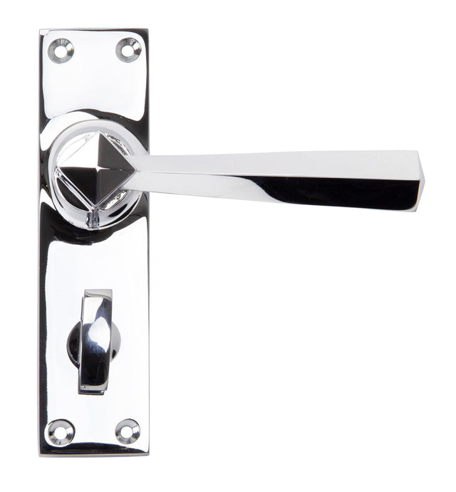 From The Anvil - Polished Chrome Straight Lever Bathroom Set | Sku. 91972 | Trade Door Handles.