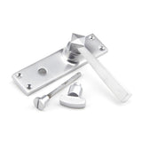 From The Anvil - Satin Chrome Straight Lever Bathroom Set | Sku. 91973 | Trade Door Handles.