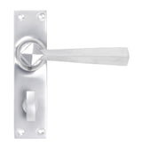 From The Anvil - Satin Chrome Straight Lever Bathroom Set | Sku. 91973 | Trade Door Handles.