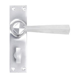 From The Anvil - Satin Chrome Straight Lever Bathroom Set | Sku. 91973 | Trade Door Handles.