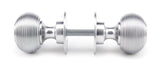 From The Anvil - Satin Chrome Heavy Beehive Mortice/Rim Knob Set | Sku. 91974 | Trade Door Handles.