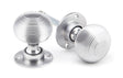 From The Anvil - Satin Chrome Heavy Beehive Mortice/Rim Knob Set | Sku. 91974 | Trade Door Handles.