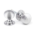 From The Anvil - Satin Chrome Heavy Beehive Mortice/Rim Knob Set | Sku. 91974 | Trade Door Handles.