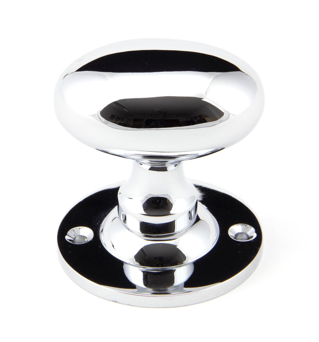 From The Anvil - Polished Chrome Oval Mortice/Rim Knob Set | Sku. 91975 | Trade Door Handles.