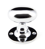 From The Anvil - Polished Chrome Oval Mortice/Rim Knob Set | Sku. 91975 | Trade Door Handles.