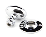 From The Anvil - Polished Chrome Oval Mortice/Rim Knob Set | Sku. 91975 | Trade Door Handles.