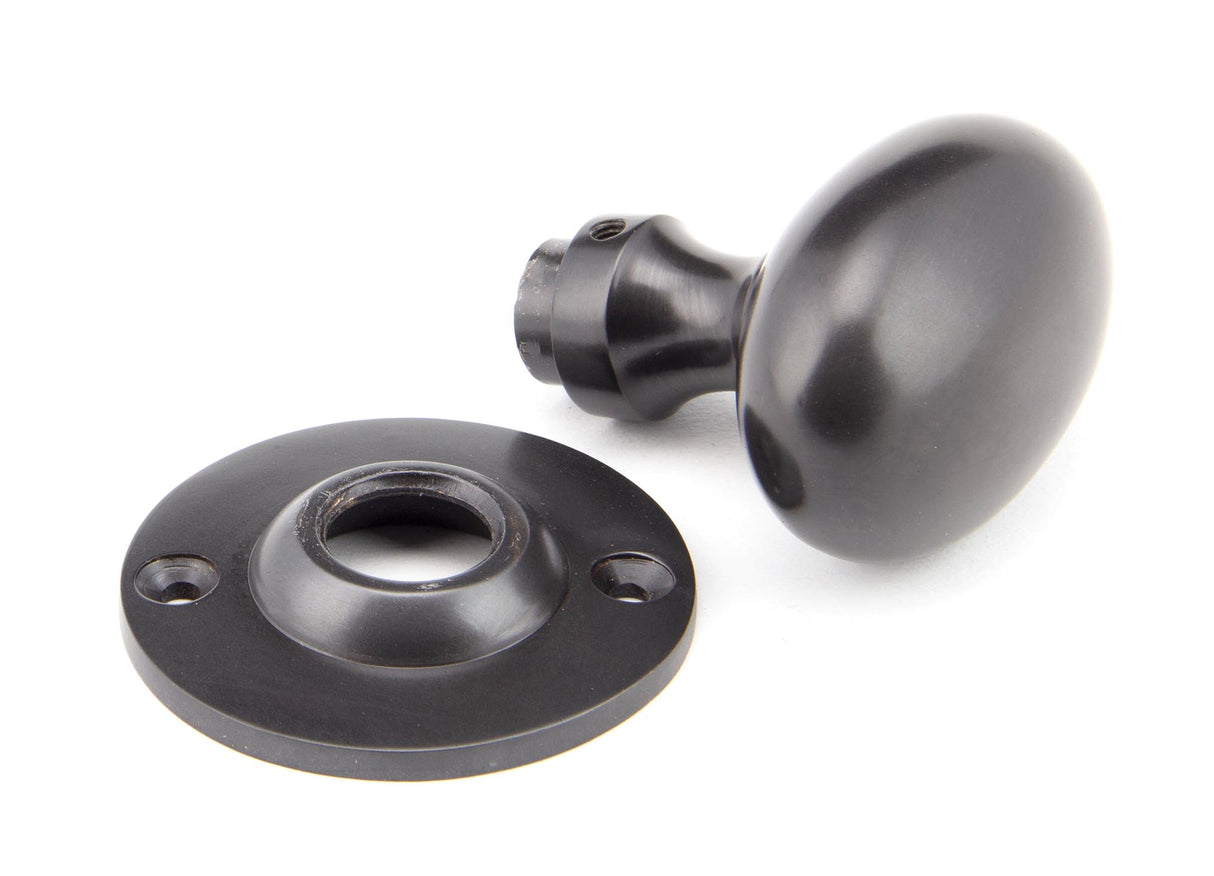 From The Anvil - Aged Bronze Oval Mortice/Rim Knob Set | Sku. 91976 | Trade Door Handles.