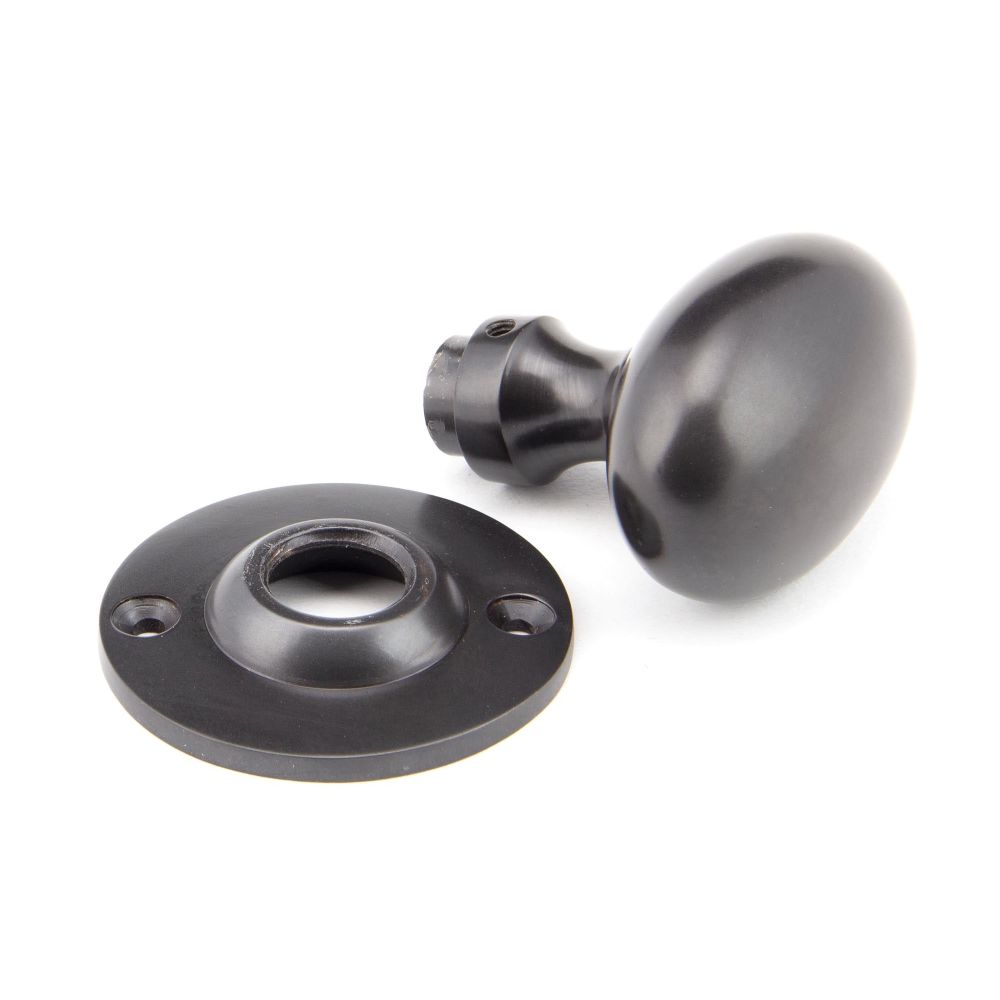 From The Anvil - Aged Bronze Oval Mortice/Rim Knob Set | Sku. 91976 | Trade Door Handles.
