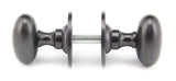 From The Anvil - Aged Bronze Oval Mortice/Rim Knob Set | Sku. 91976 | Trade Door Handles.