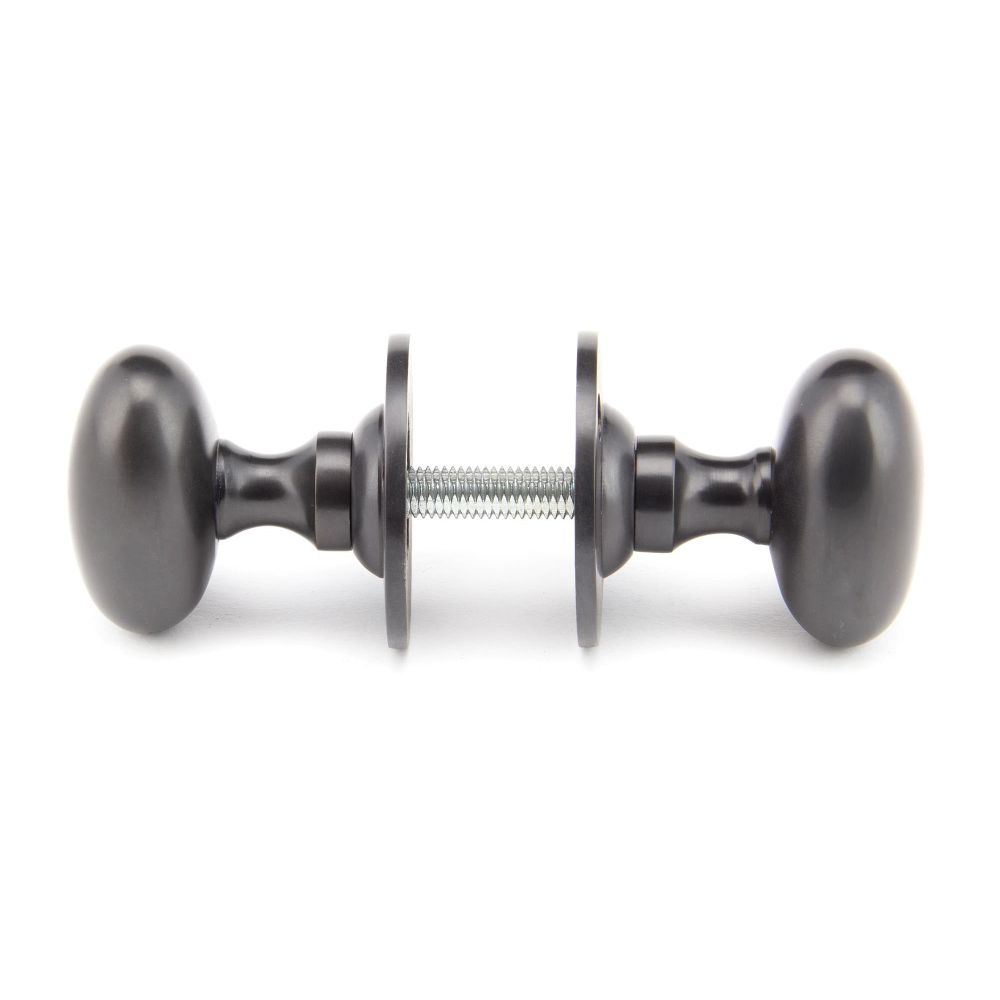 From The Anvil - Aged Bronze Oval Mortice/Rim Knob Set | Sku. 91976 | Trade Door Handles.