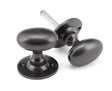 From The Anvil - Aged Bronze Oval Mortice/Rim Knob Set | Sku. 91976 | Trade Door Handles.