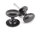 From The Anvil - Aged Bronze Oval Mortice/Rim Knob Set | Sku. 91976 | Trade Door Handles.