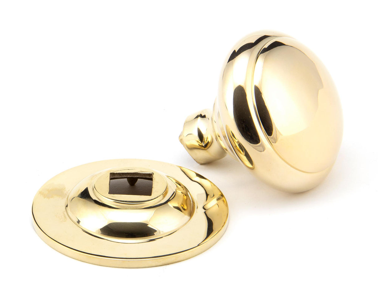 From The Anvil - Polished Brass Round Centre Door Knob | Sku. 91977 | Trade Door Handles.
