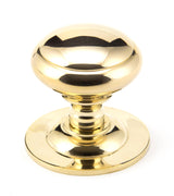 From The Anvil - Polished Brass Round Centre Door Knob | Sku. 91977 | Trade Door Handles.
