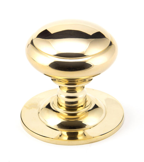 From The Anvil - Polished Brass Round Centre Door Knob | Sku. 91977 | Trade Door Handles.