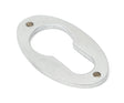 From The Anvil - Satin Chrome Oval Euro Escutcheon | Sku. 91986 | Trade Door Handles.