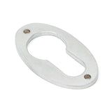 From The Anvil - Satin Chrome Oval Euro Escutcheon | Sku. 91986 | Trade Door Handles.