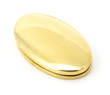 From The Anvil - Polished Brass Oval Escutcheon & Cover | Sku. 91987 | Trade Door Handles.