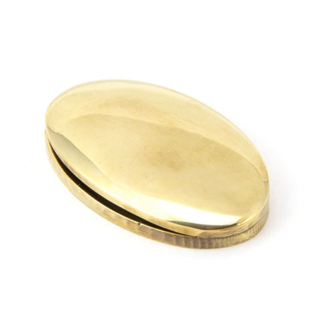 From The Anvil - Aged Brass Oval Escutcheon & Cover | Sku. 91988 | Trade Door Handles.