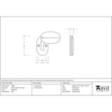 From The Anvil - Aged Brass Oval Escutcheon & Cover | Sku. 91988 | Trade Door Handles.