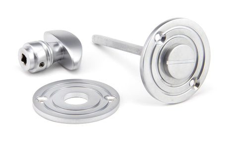 From The Anvil - Satin Chrome Round Bathroom Thumbturn | Sku. 91996 | Trade Door Handles.