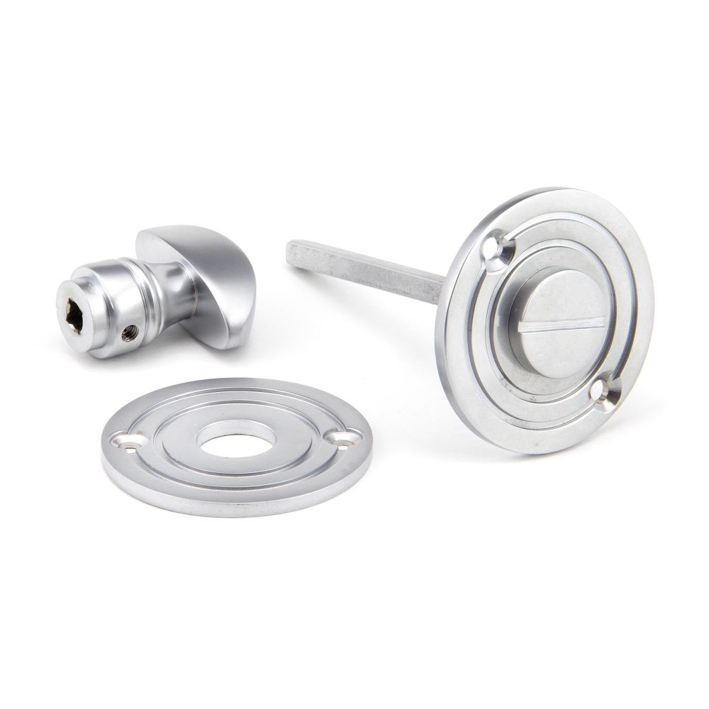 From The Anvil - Satin Chrome Round Bathroom Thumbturn | Sku. 91996 | Trade Door Handles.