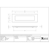 From The Anvil - Satin Chrome Large Letter Plate | Sku. 92003 | Trade Door Handles.