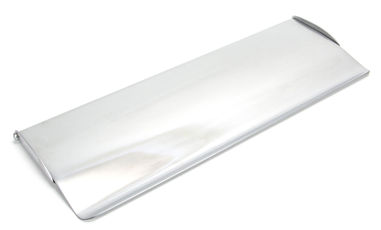 From The Anvil - Satin Chrome Large Letter Plate Cover | Sku. 92004 | Trade Door Handles.