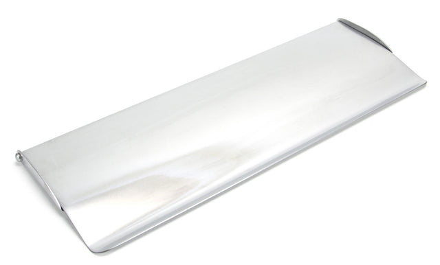 From The Anvil - Satin Chrome Large Letter Plate Cover | Sku. 92004 | Trade Door Handles.