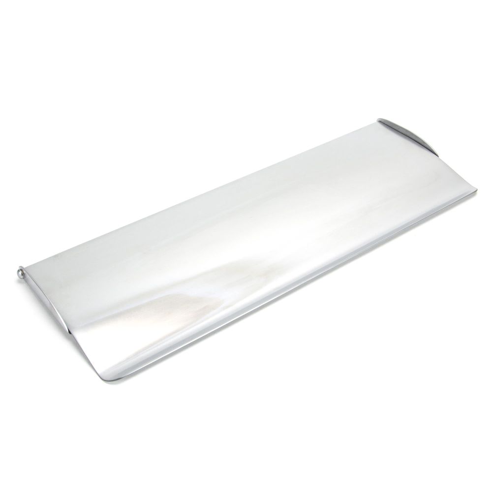 From The Anvil - Satin Chrome Large Letter Plate Cover | Sku. 92004 | Trade Door Handles.