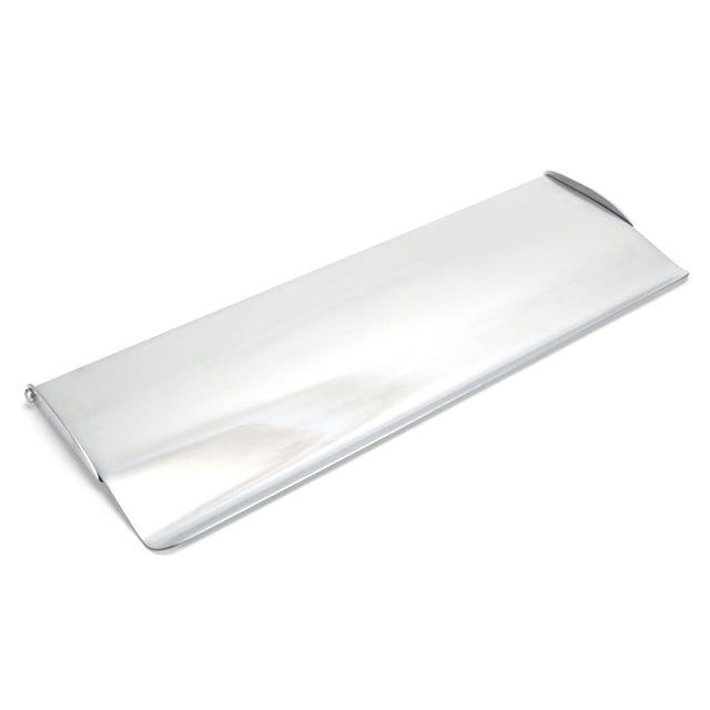 From The Anvil - Satin Chrome Large Letter Plate Cover | Sku. 92004 | Trade Door Handles.