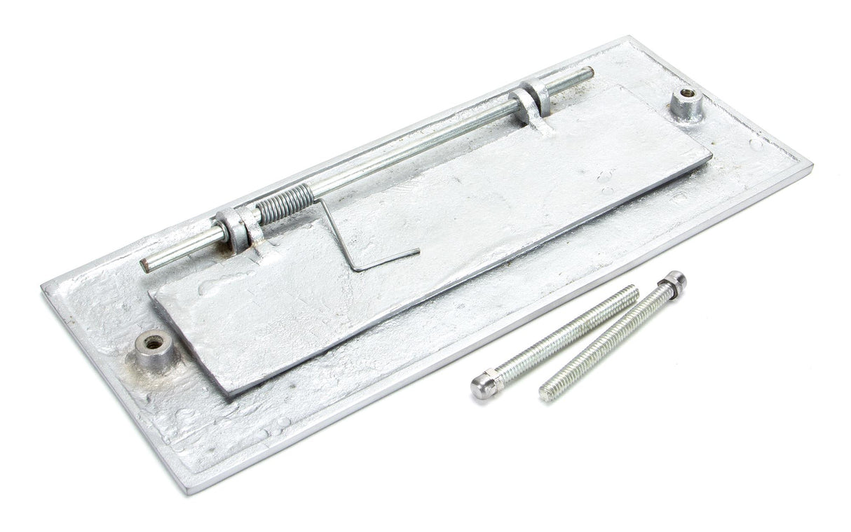 From The Anvil - Satin Chrome Small Letter Plate | Sku. 92005 | Trade Door Handles.