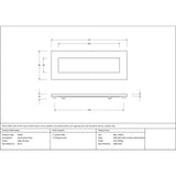 From The Anvil - Satin Chrome Small Letter Plate | Sku. 92005 | Trade Door Handles.
