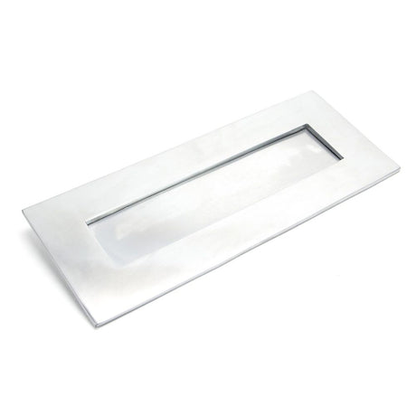 From The Anvil - Satin Chrome Small Letter Plate | Sku. 92005 | Trade Door Handles.