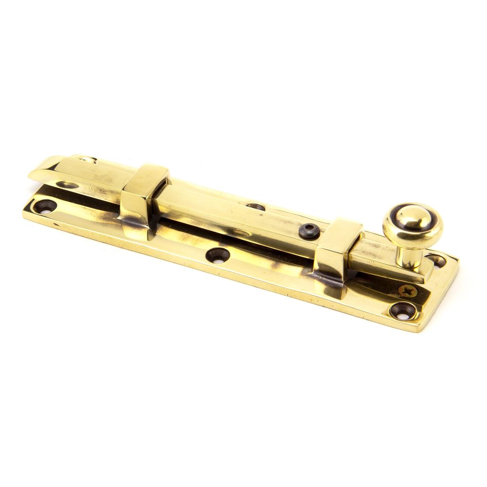From The Anvil - Aged Brass 6" Universal Bolt | Sku. 92008 | Trade Door Handles.