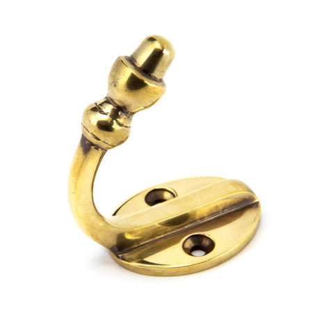 From The Anvil - Aged Brass Coat Hook | Sku. 92009 | Trade Door Handles.