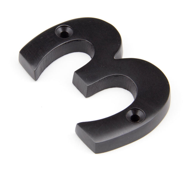 From The Anvil - Aged Bronze Numeral 3 | Sku. 92013 | Trade Door Handles.