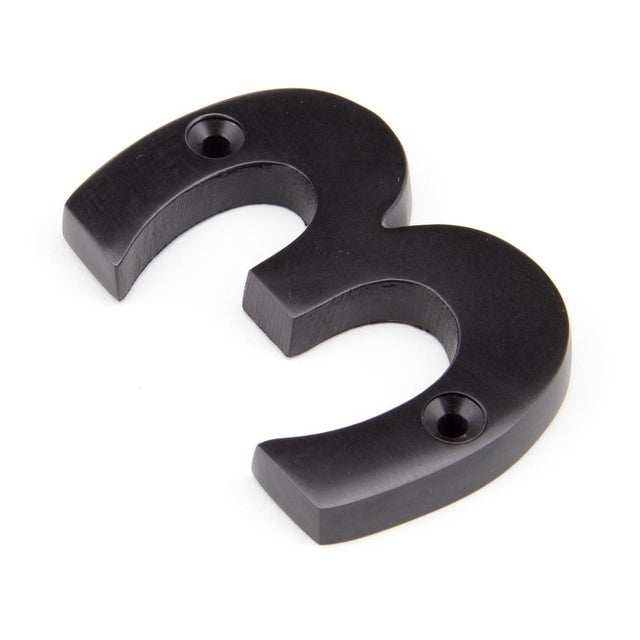 From The Anvil - Aged Bronze Numeral 3 | Sku. 92013 | Trade Door Handles.
