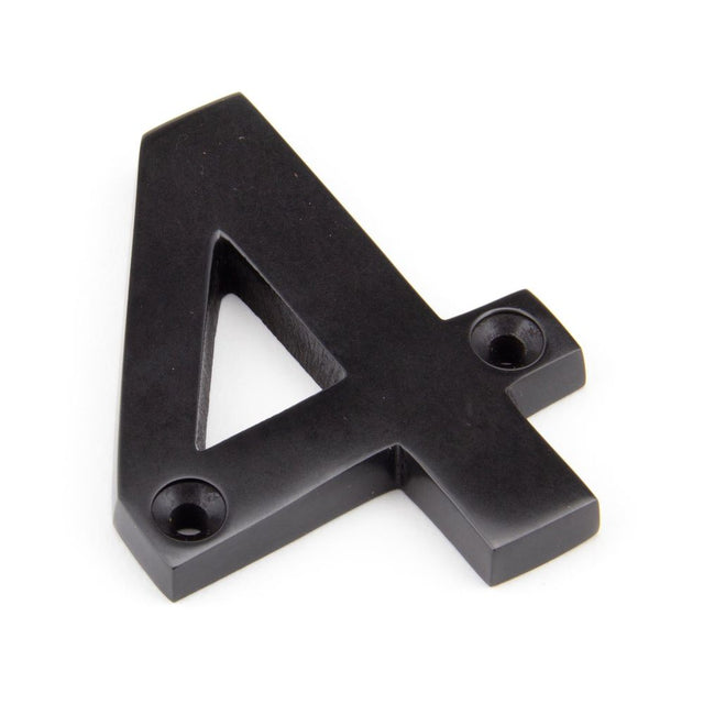 From The Anvil - Aged Bronze Numeral 4 | Sku. 92014 | Trade Door Handles.