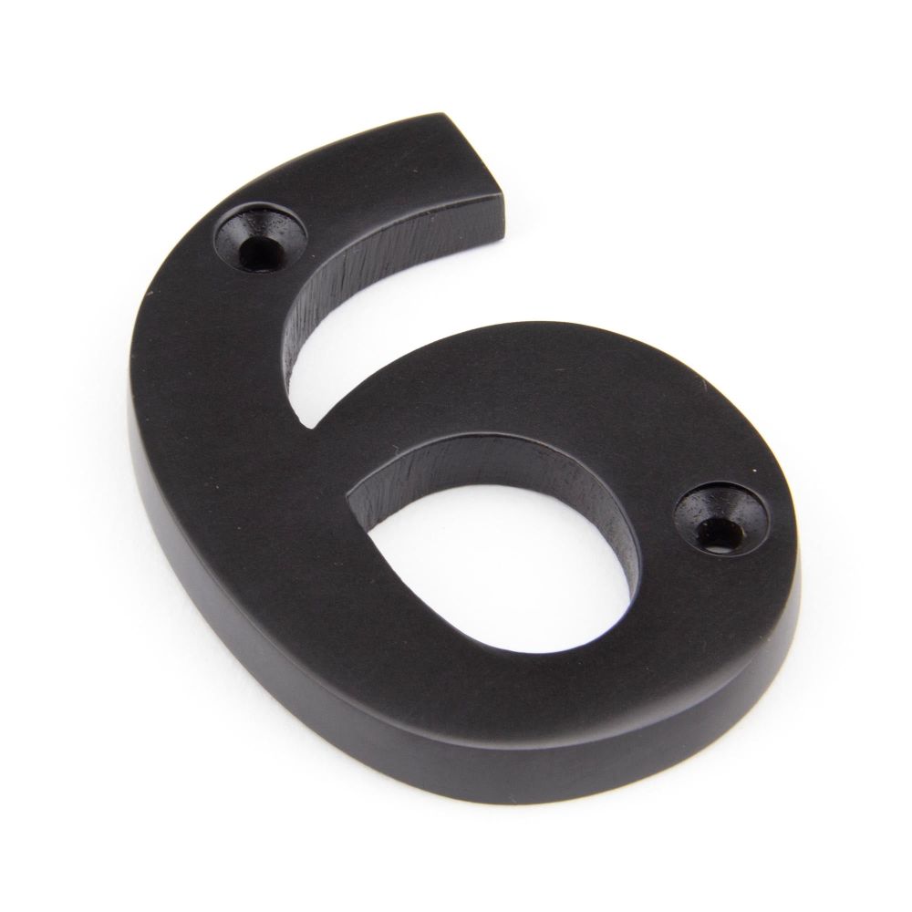 From The Anvil - Aged Bronze Numeral 6 | Sku. 92016 | Trade Door Handles.
