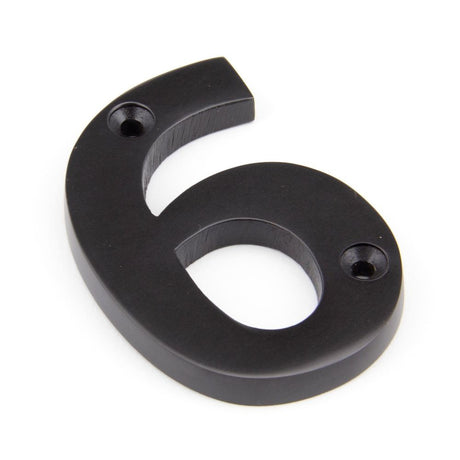 From The Anvil - Aged Bronze Numeral 6 | Sku. 92016 | Trade Door Handles.