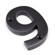From The Anvil - Aged Bronze Numeral 9 | Sku. 92019 | Trade Door Handles.