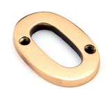 From The Anvil - Polished Bronze Numeral 0 | Sku. 92020 | Trade Door Handles.