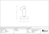 From The Anvil - Polished Bronze Numeral 1 | Sku. 92021 | Trade Door Handles.