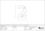From The Anvil - Polished Bronze Numeral 2 | Sku. 92022 | Trade Door Handles.