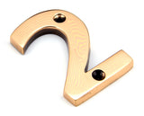 From The Anvil - Polished Bronze Numeral 2 | Sku. 92022 | Trade Door Handles.