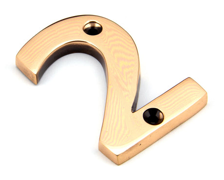 From The Anvil - Polished Bronze Numeral 2 | Sku. 92022 | Trade Door Handles.