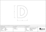 From The Anvil - Aged Bronze Letter D | Sku. 92030D | Trade Door Handles.